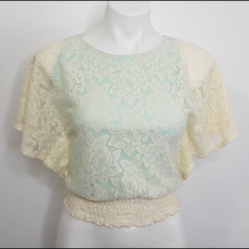 Jenna & Jessie Ivory Lace Blouse